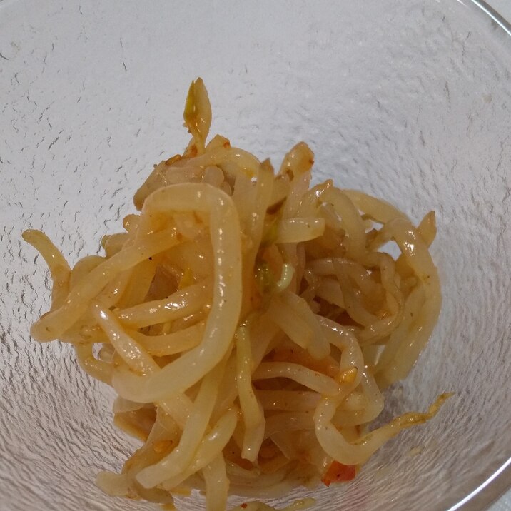 レンチンもやしのナムル (キムチ味)